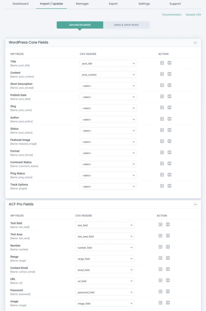 wp ultimate csv importer acf fields mapping 1357x2048 5