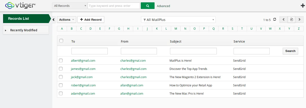 mailplus emaillog