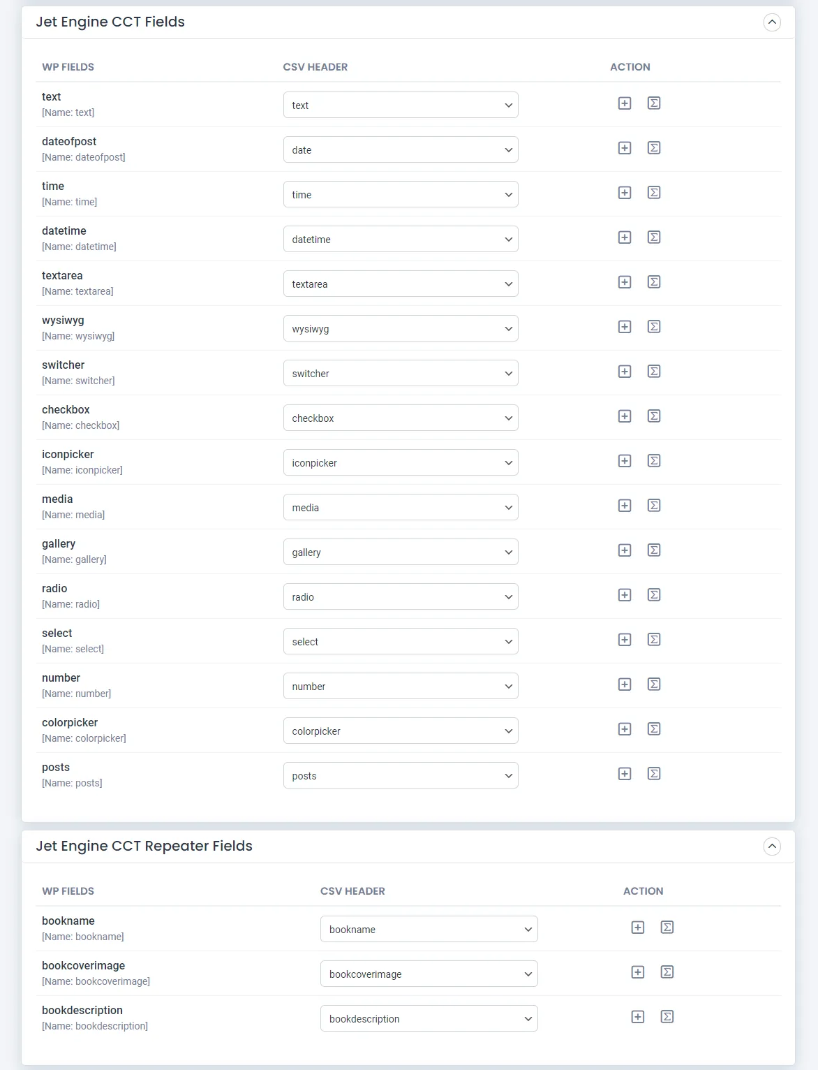 map jetengine cct fields csv importer