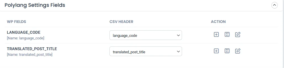 polylang setting fields csv importer