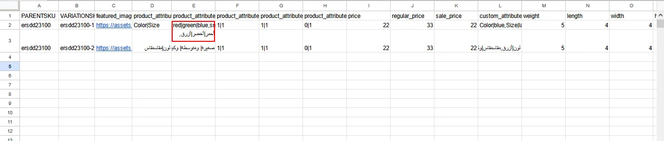 product csv attribute translation