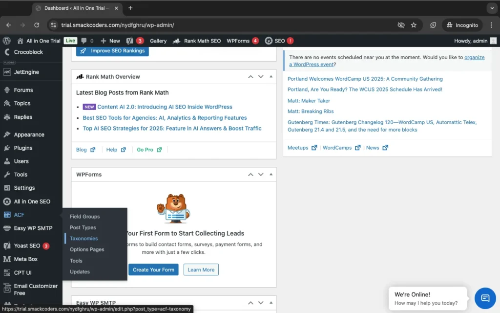 ACF-Taxonomies