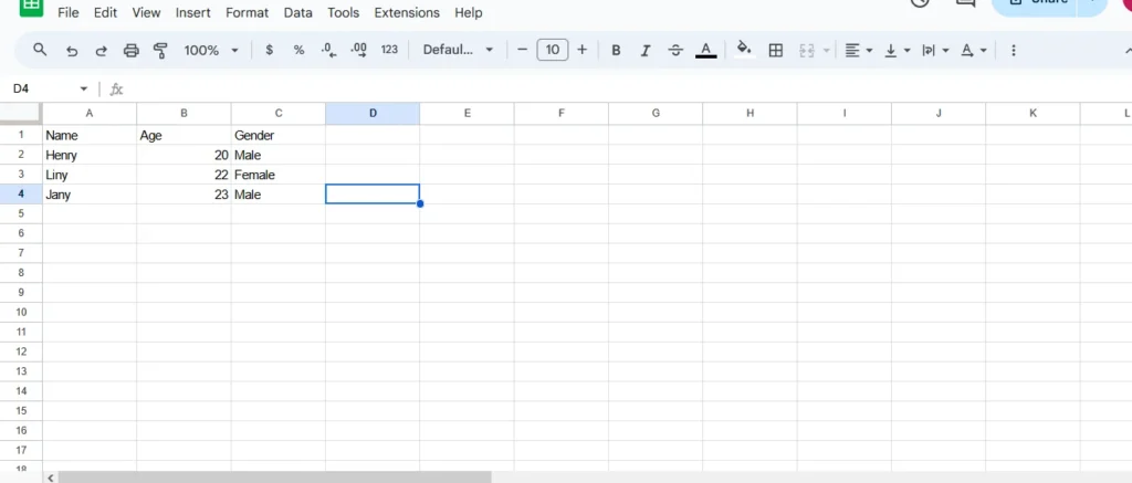 How to import csv in spreadsheets