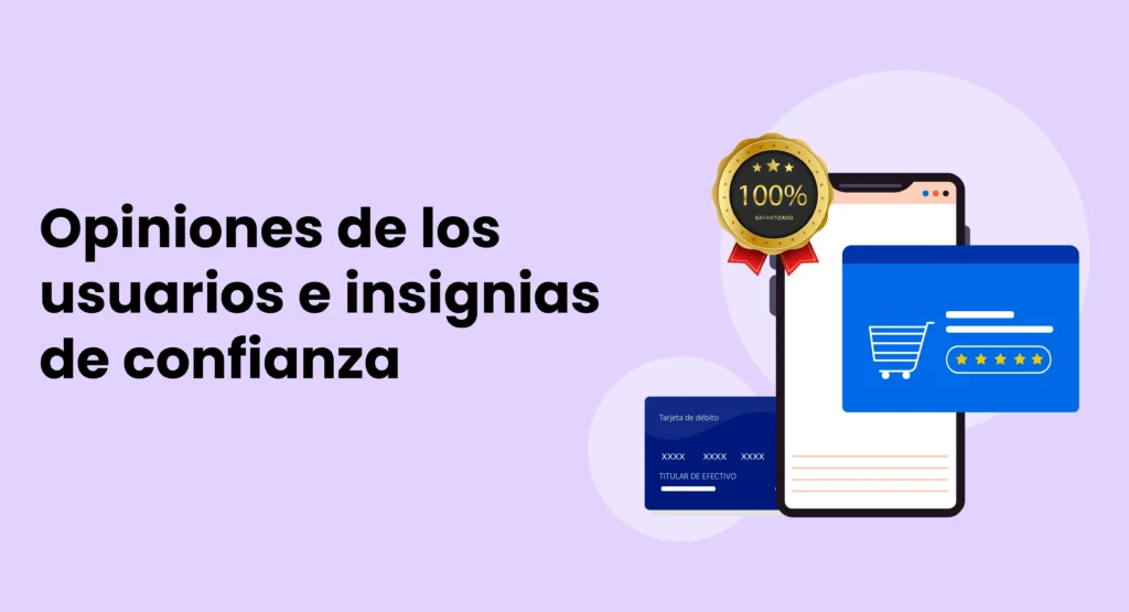 Resenas de clientes e insignias de confianza