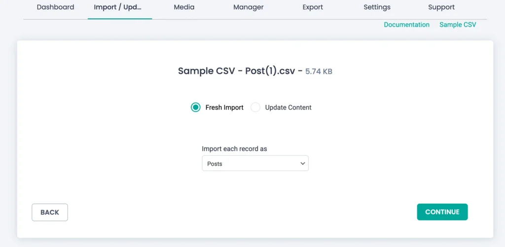 post-type-selection-page-csv-importer