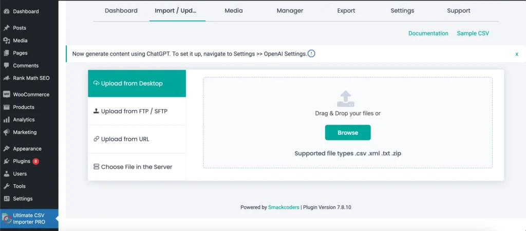 upload-import-file-csv-importer