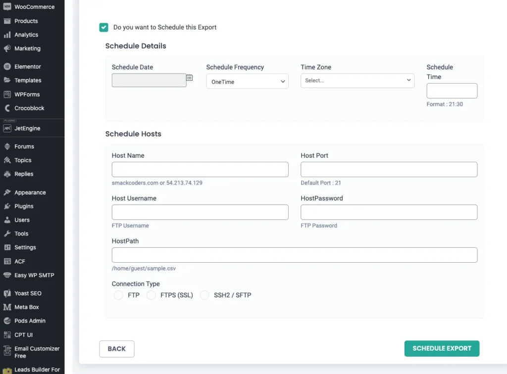 Export-posts-Schedule-export