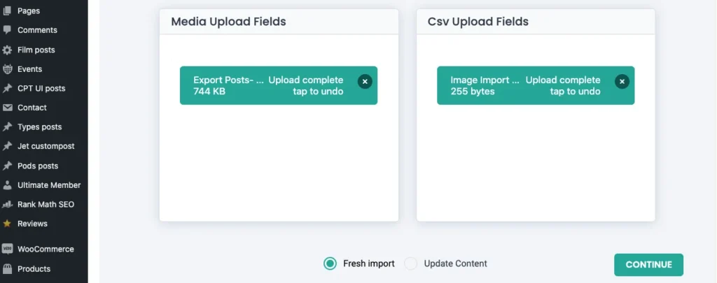 Media-Import-Upload-Media-and-CSV-fields