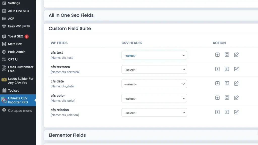 Custom-Field-Suite-Import-CFS-mapping