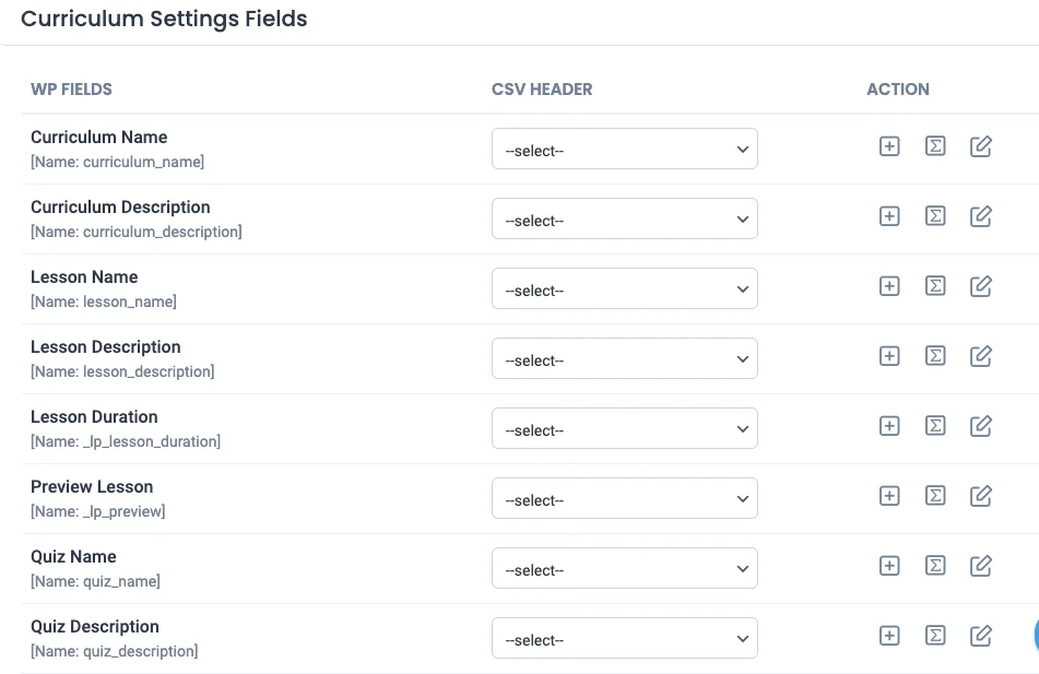 LearnPress-Data-Import-Map-Curriculum-Settings