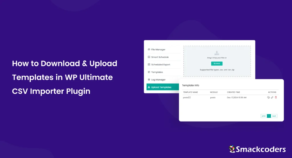 How to Download and Upload Templates in WP Ultimate CSV Importer Plugin