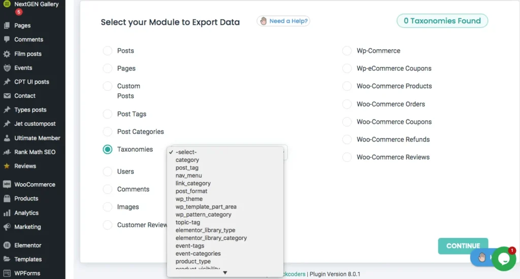 export-categories-and-tags