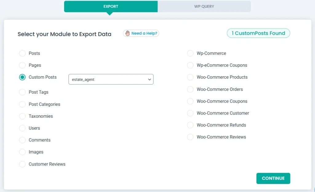 choose-estate-agent-custom-posts-as-export-module