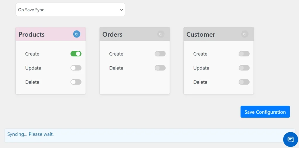 product-sync-save-configuration