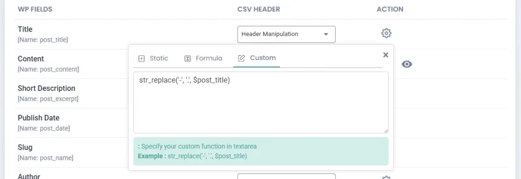 custom-function