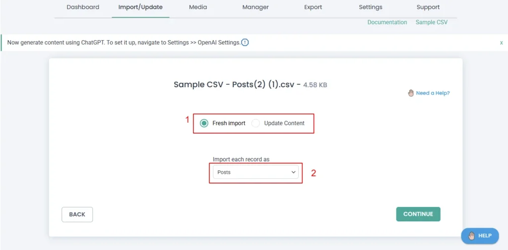import-csv-select-import-type-post-type
