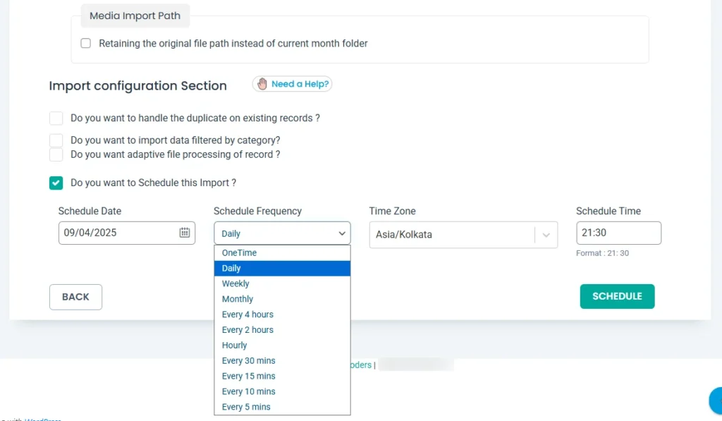 schedule-wordpress-data-import