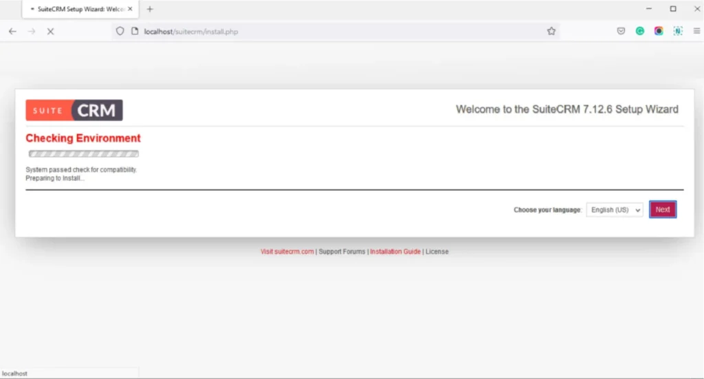 SuiteCRM Installation Guide 3 Checking-environment