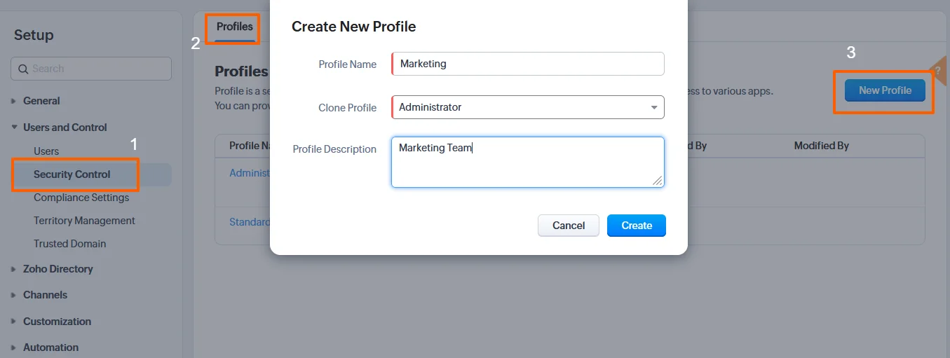 Zoho-Admin-Guide-New-Profile