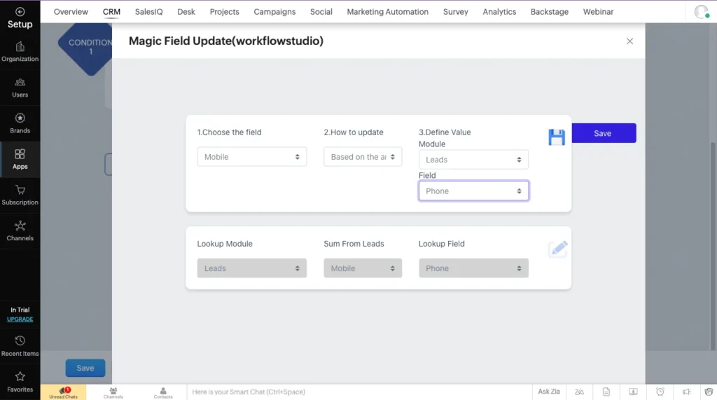 Workflow Field Updates 5 Update fields
