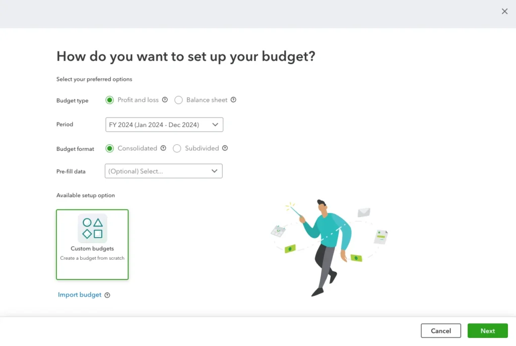 Top 10 QuickBooks Tips and Tricks for Small Businesses 13 Add Budget