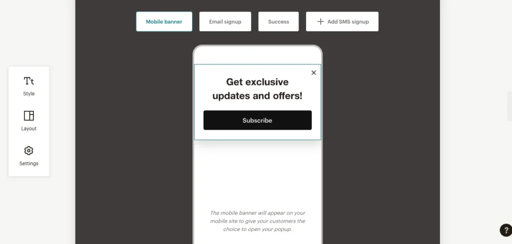 How to Use Mailchimp for E-commerce Businesses 3 Mailchimp Customize sign up forms