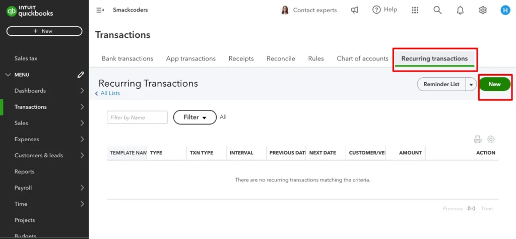 Top 10 QuickBooks Tips and Tricks for Small Businesses 7 QuickBooks Tips Recurring Transactions