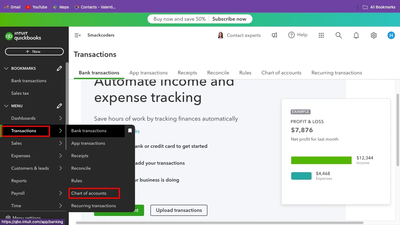 Top 10 QuickBooks Tips and Tricks for Small Businesses 2 Quickbooks tips Chart of accounts edited
