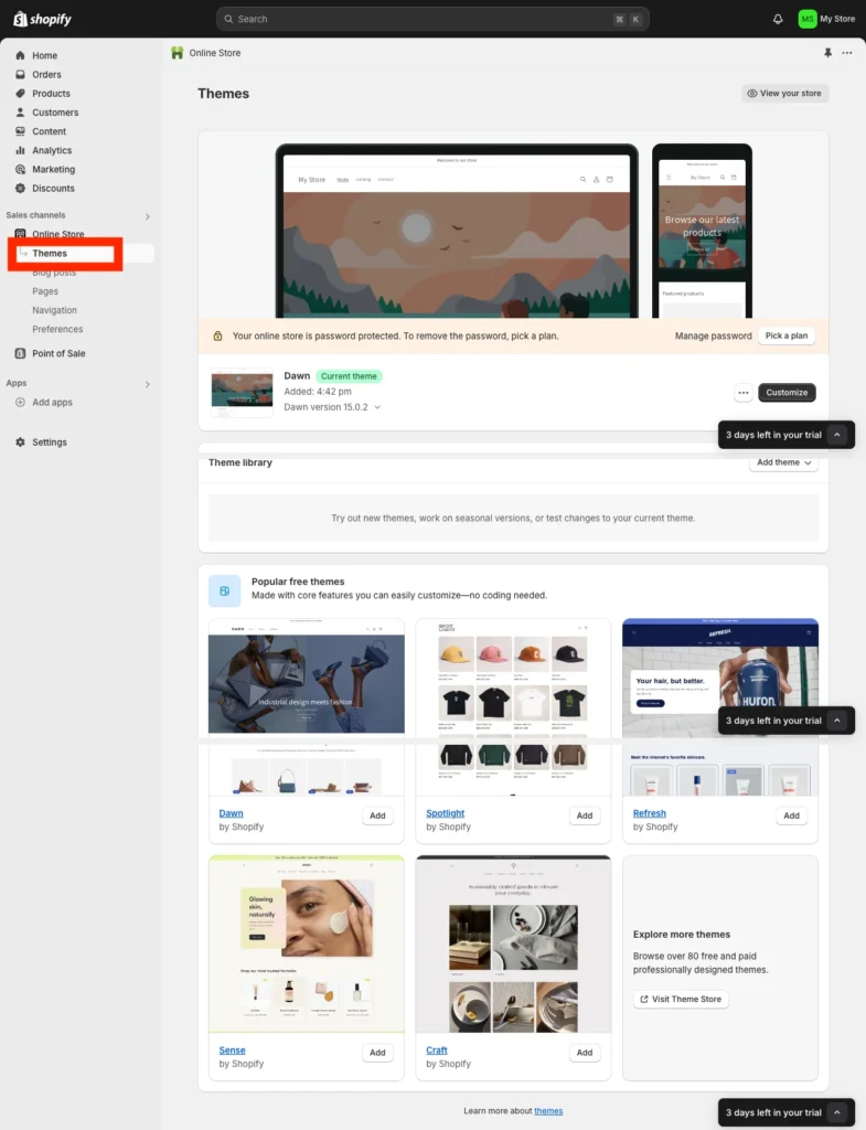 How to Design a Beautiful Shopify Store 3 Shopify Theme Selection