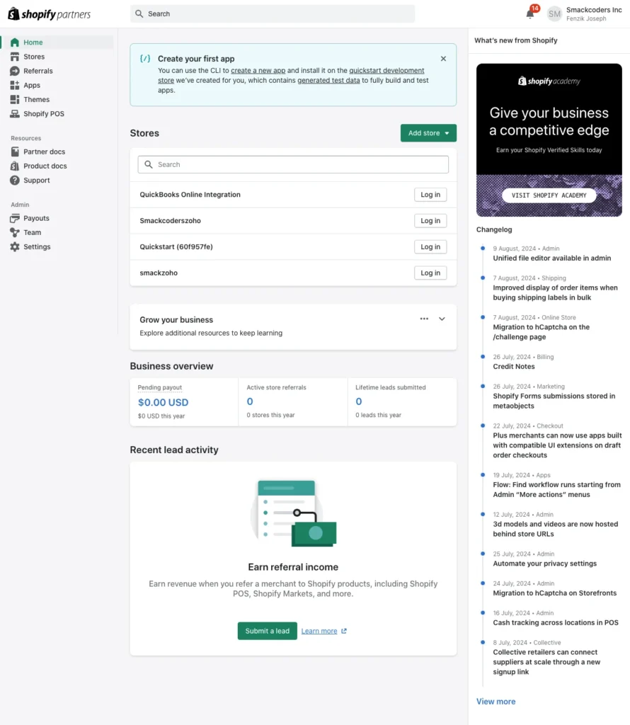 Shopify vs. WooCommerce: Which Platform is Right for You? 2 Shopify dashboard