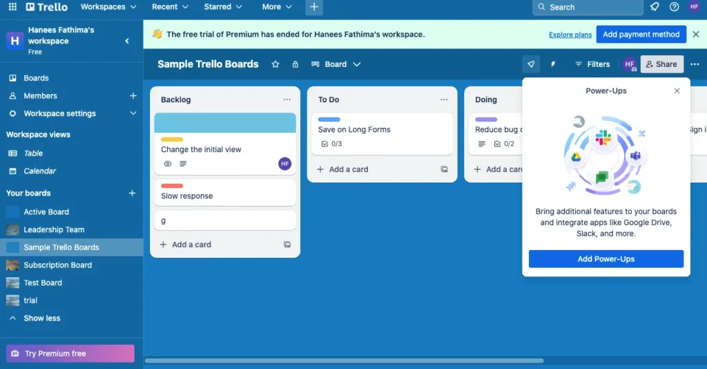 Tracking Project Progress with Trello 5 Trello- Add power-Ups