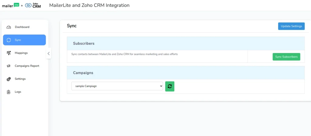 MailerLite Integration for Zoho CRM 9 MailerLite-Record-Sync